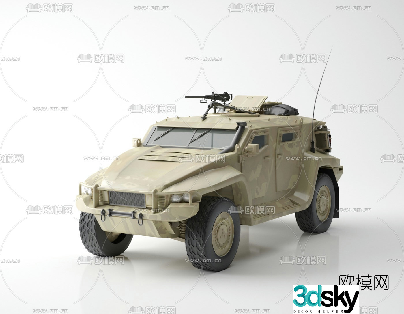 Modern military armored vehicle 3d model