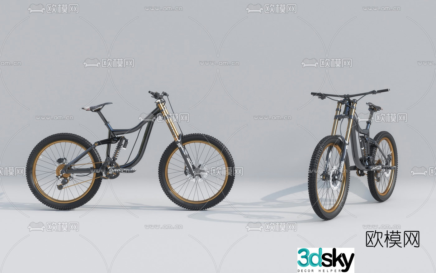 modern bicycle 3d model