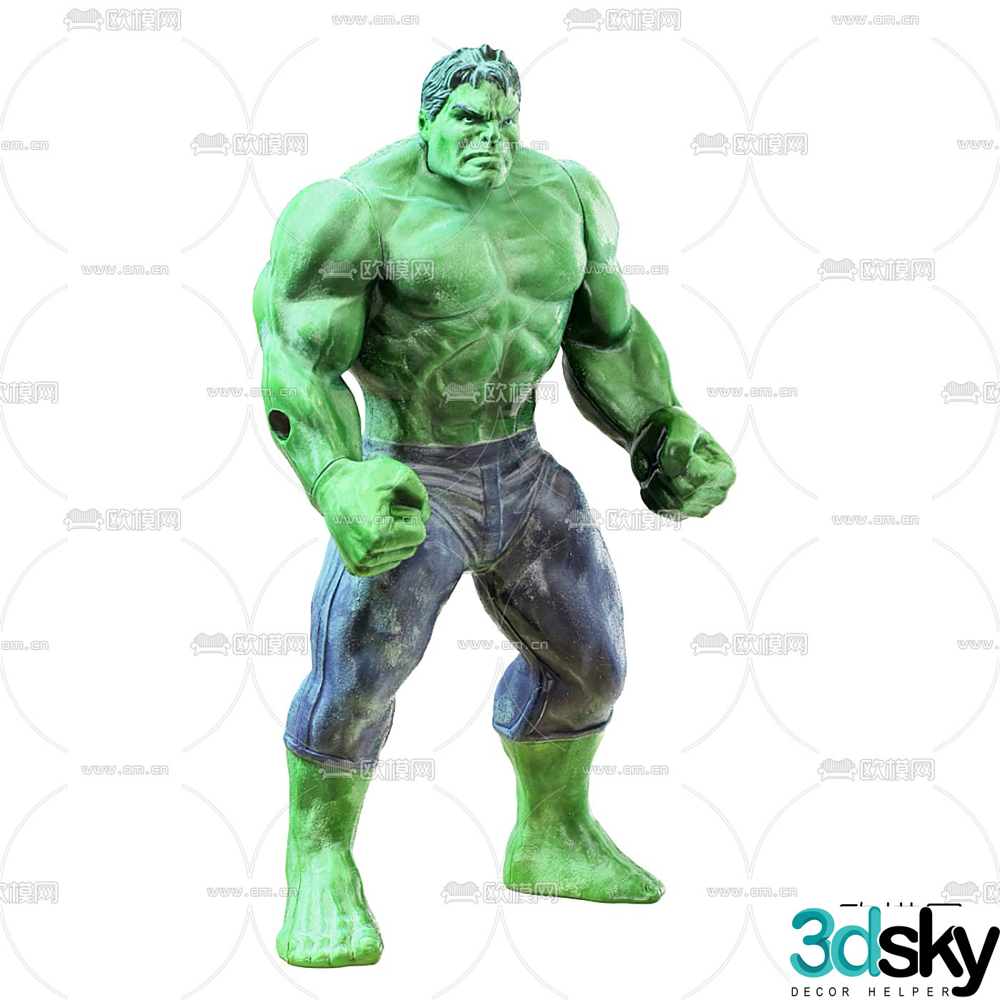 Modern Hulk doll 3d model