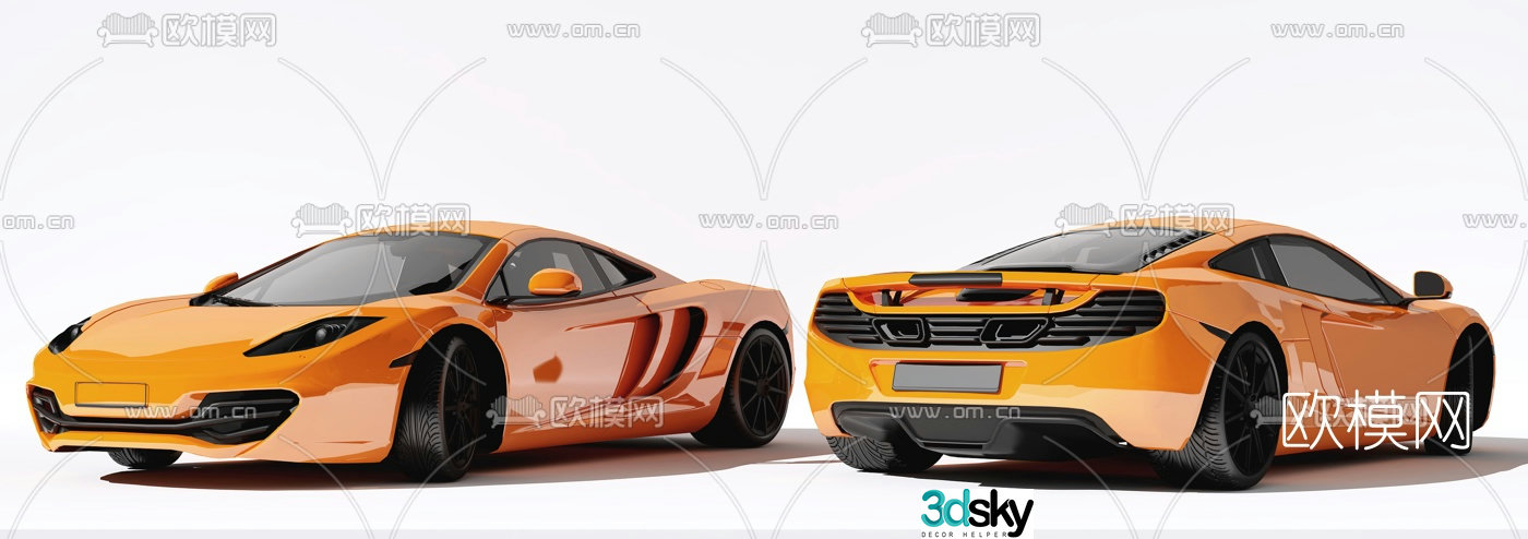 Modern sports car car 3d model