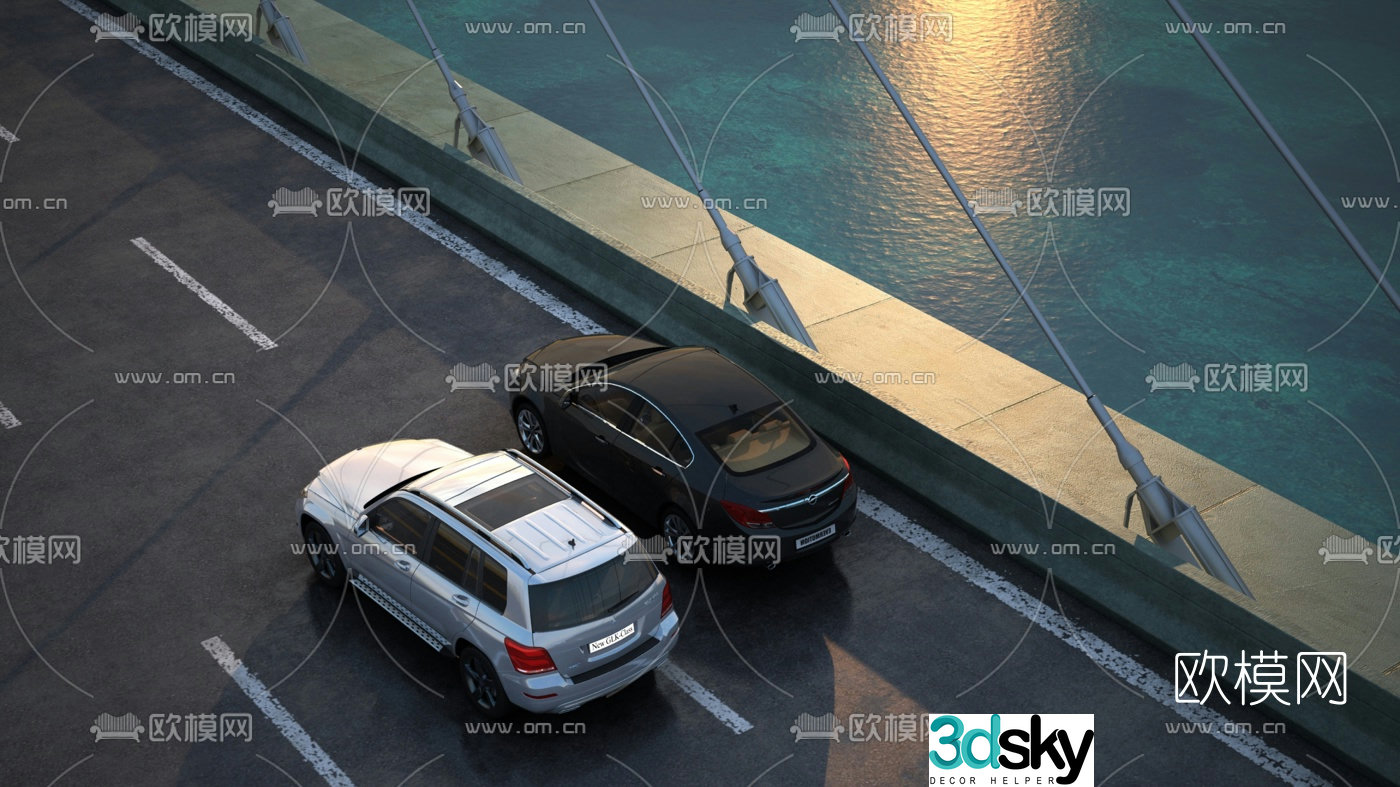 modern car 3d model