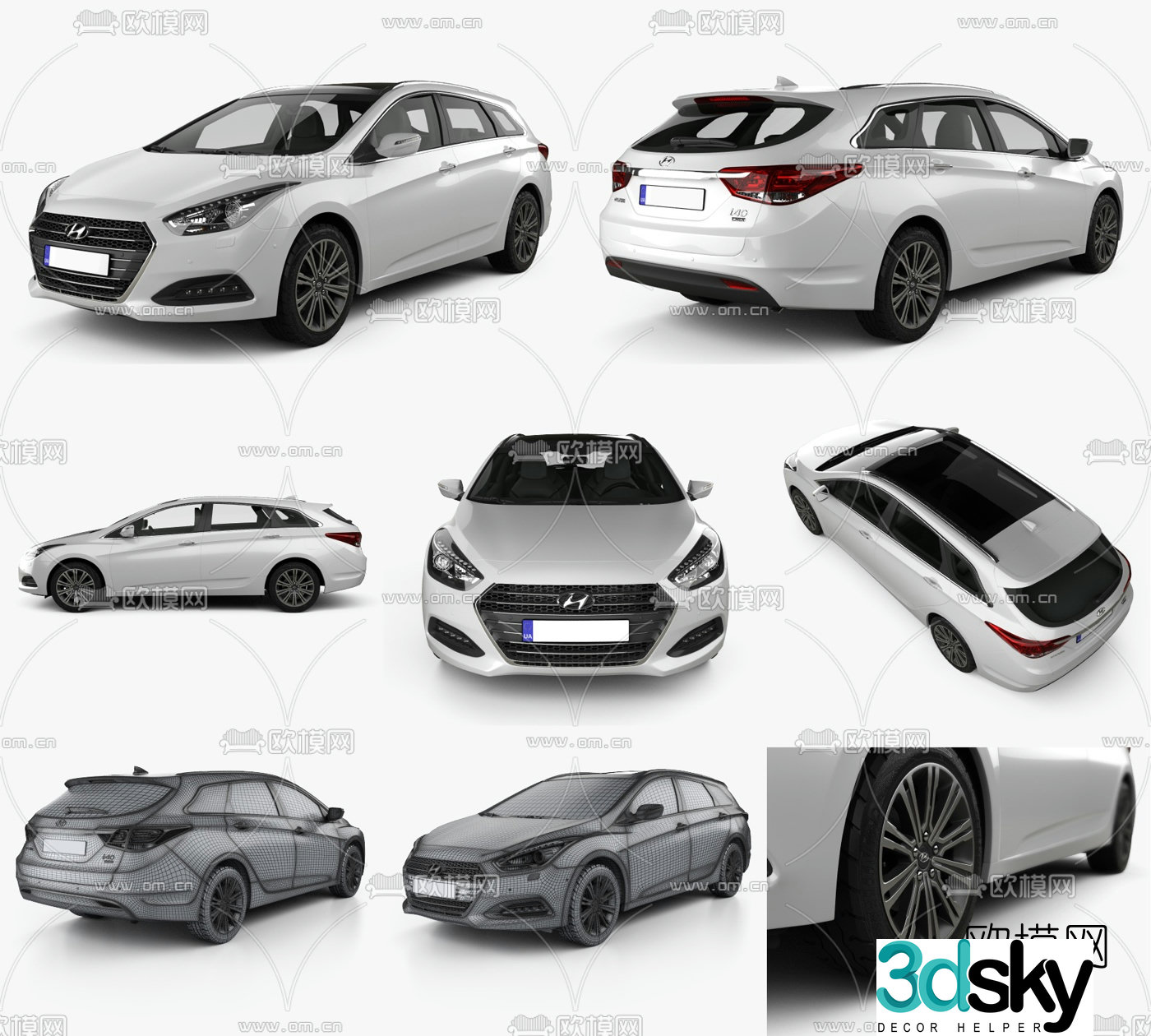 Hyundai Beijing Hyundai car 3d model