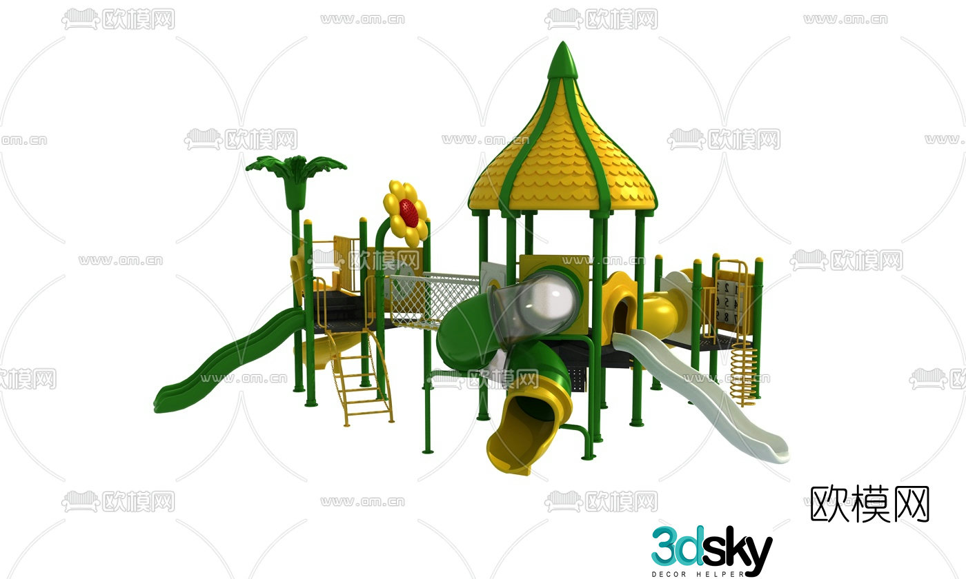 Modern slide 3d model