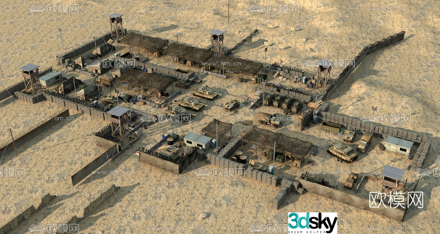 3D model of Chinese ancient military base