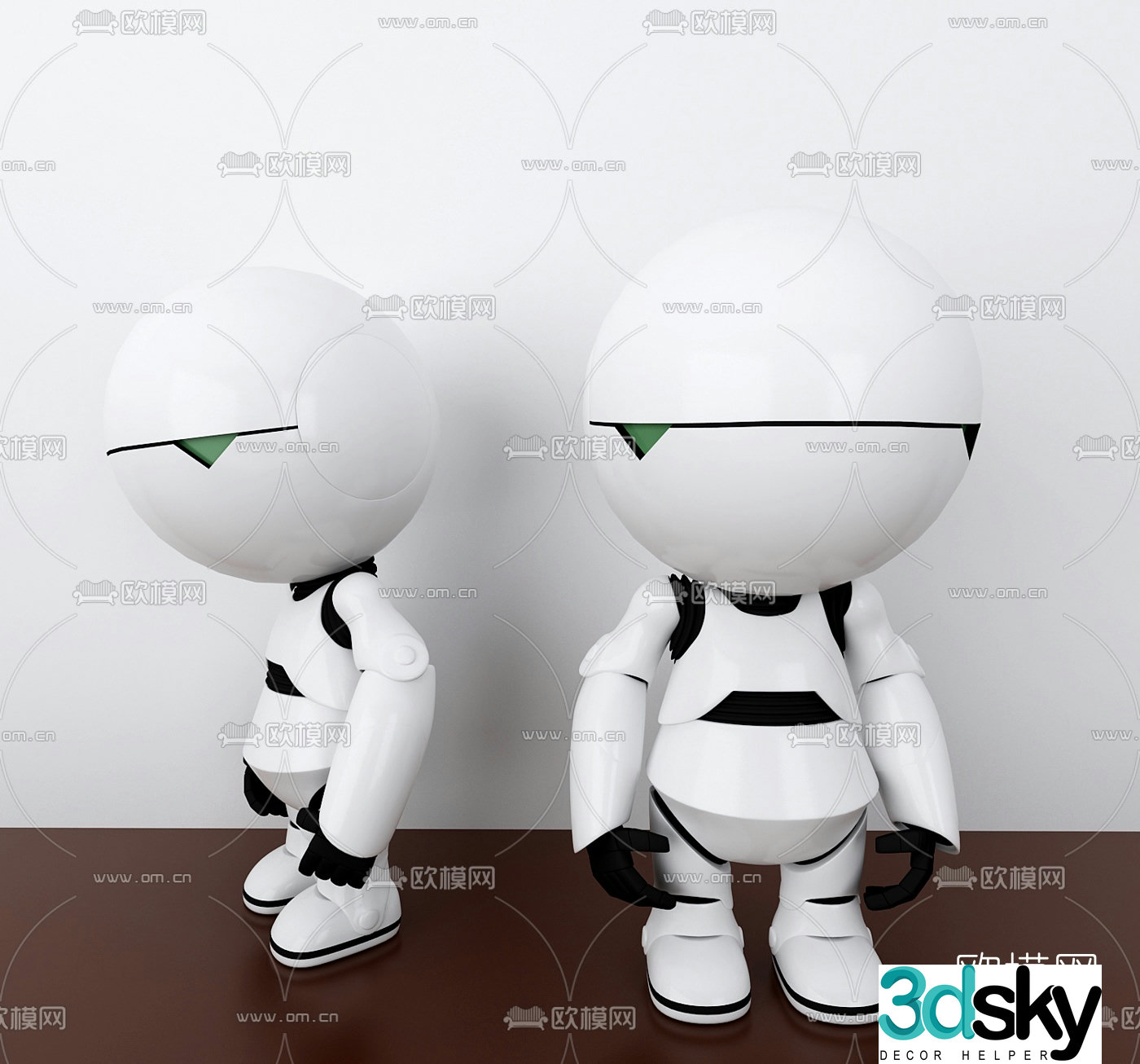 Modern Internet celebrity intelligent robot 3D model
