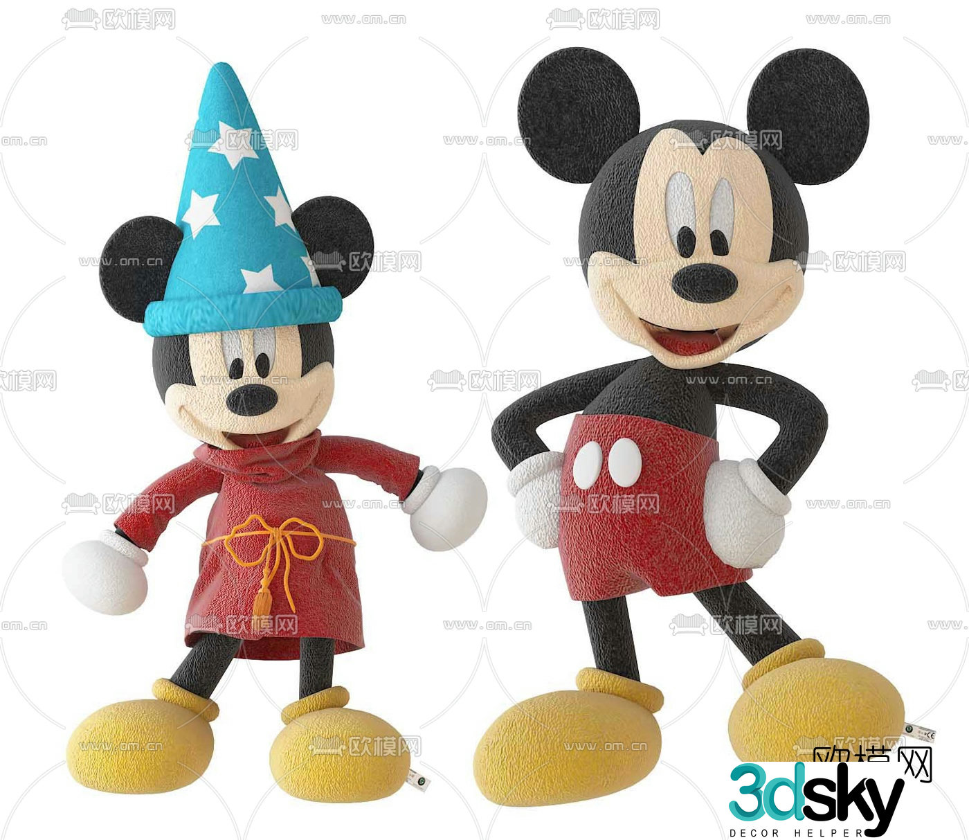 Modern Mickey Mouse children’s toy 3d model