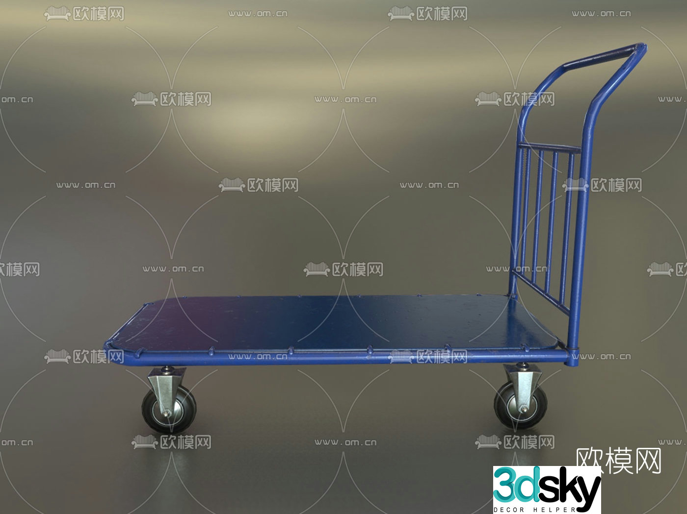 Modern trolley 3d model