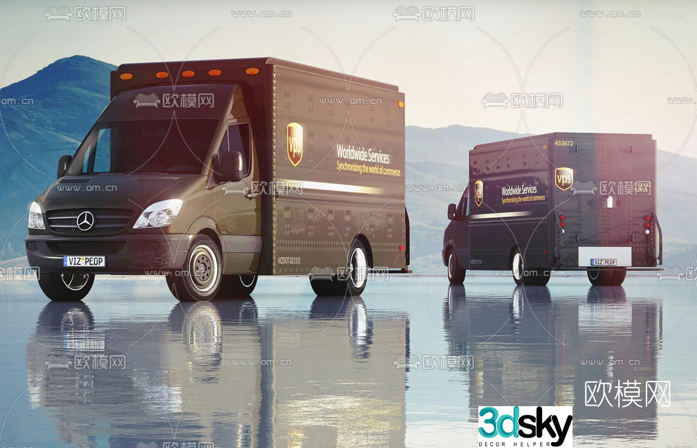 modern minivan 3d model