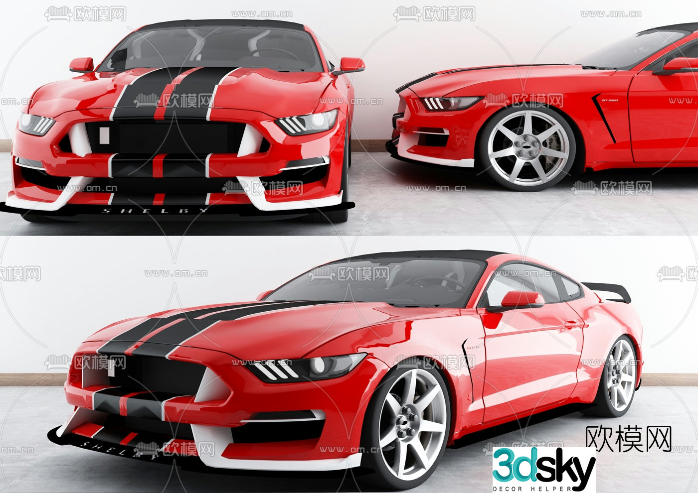 modern car sports car 3d model