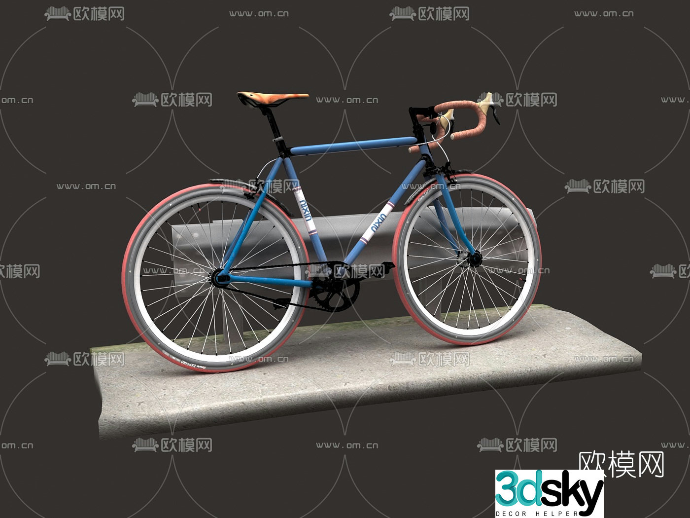 modern bicycle 3d model