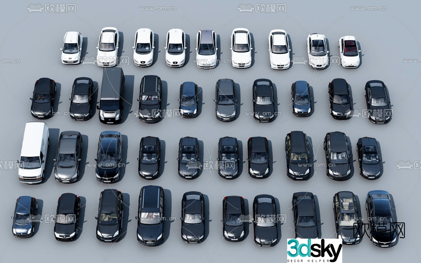 modern car 3d model