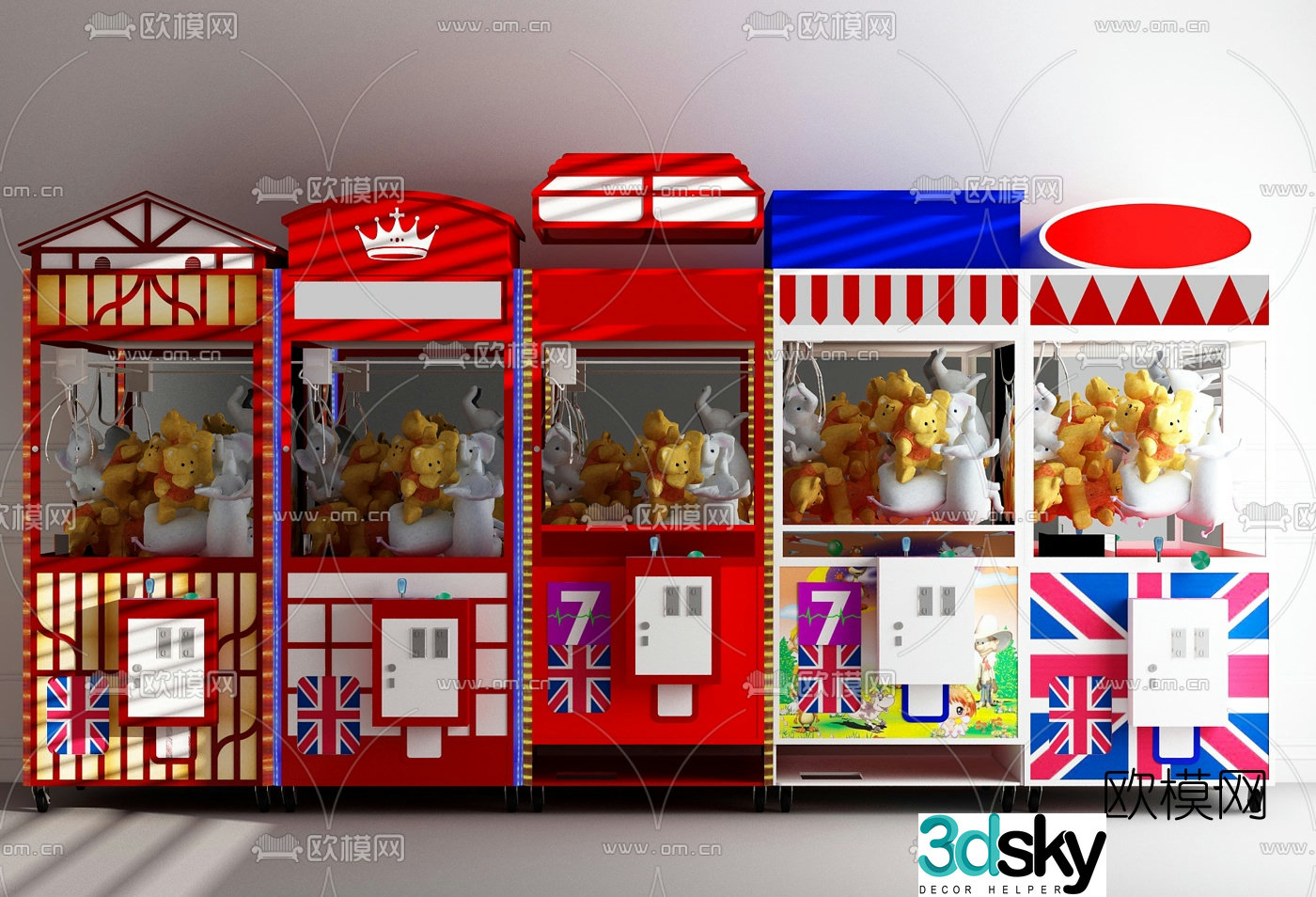 Modern claw machine 3d model