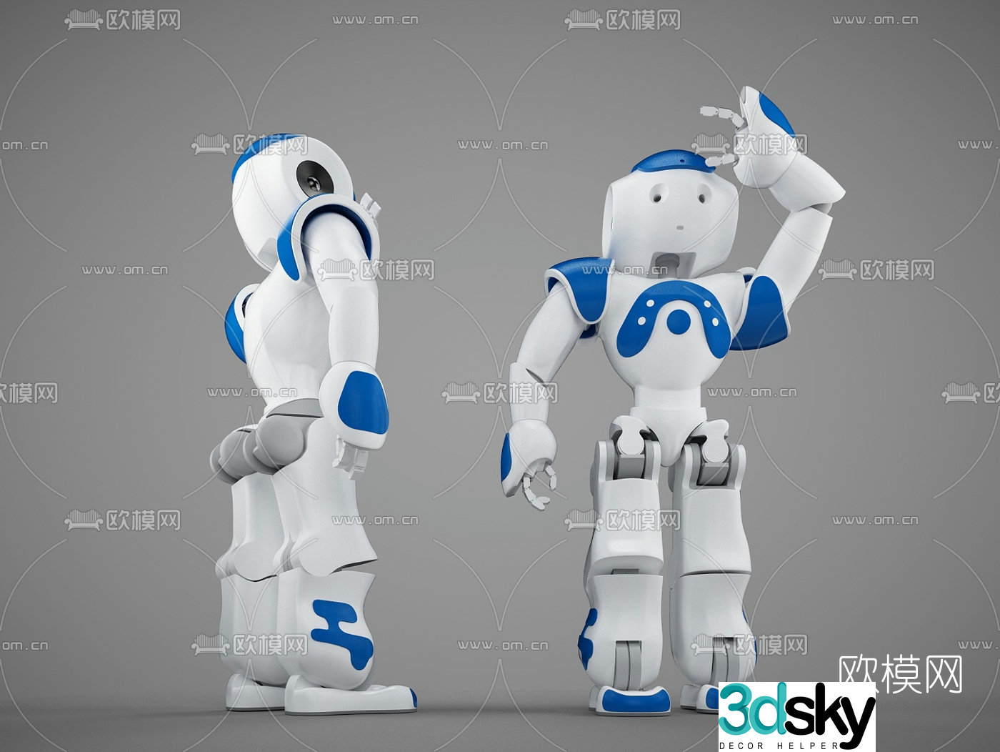 Modern robot 3d model
