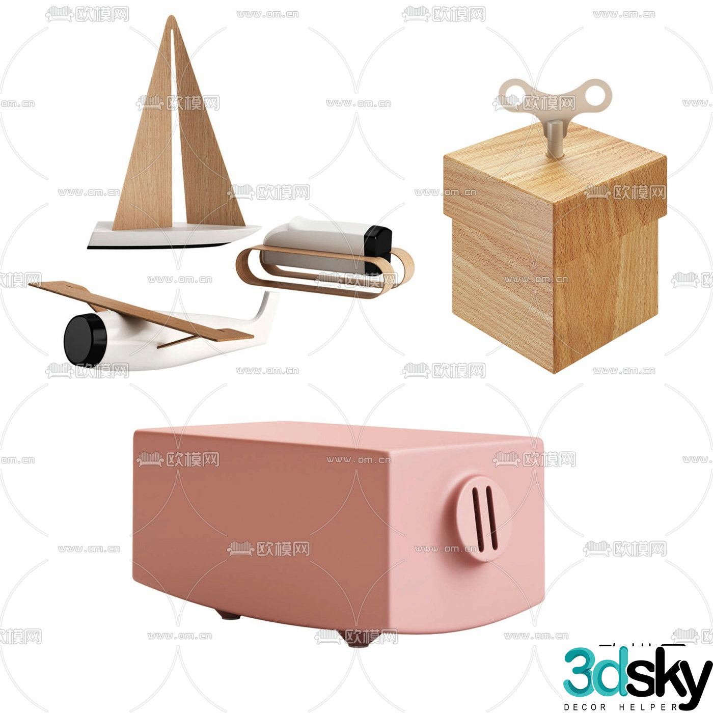 Nordic children’s toys 3d model