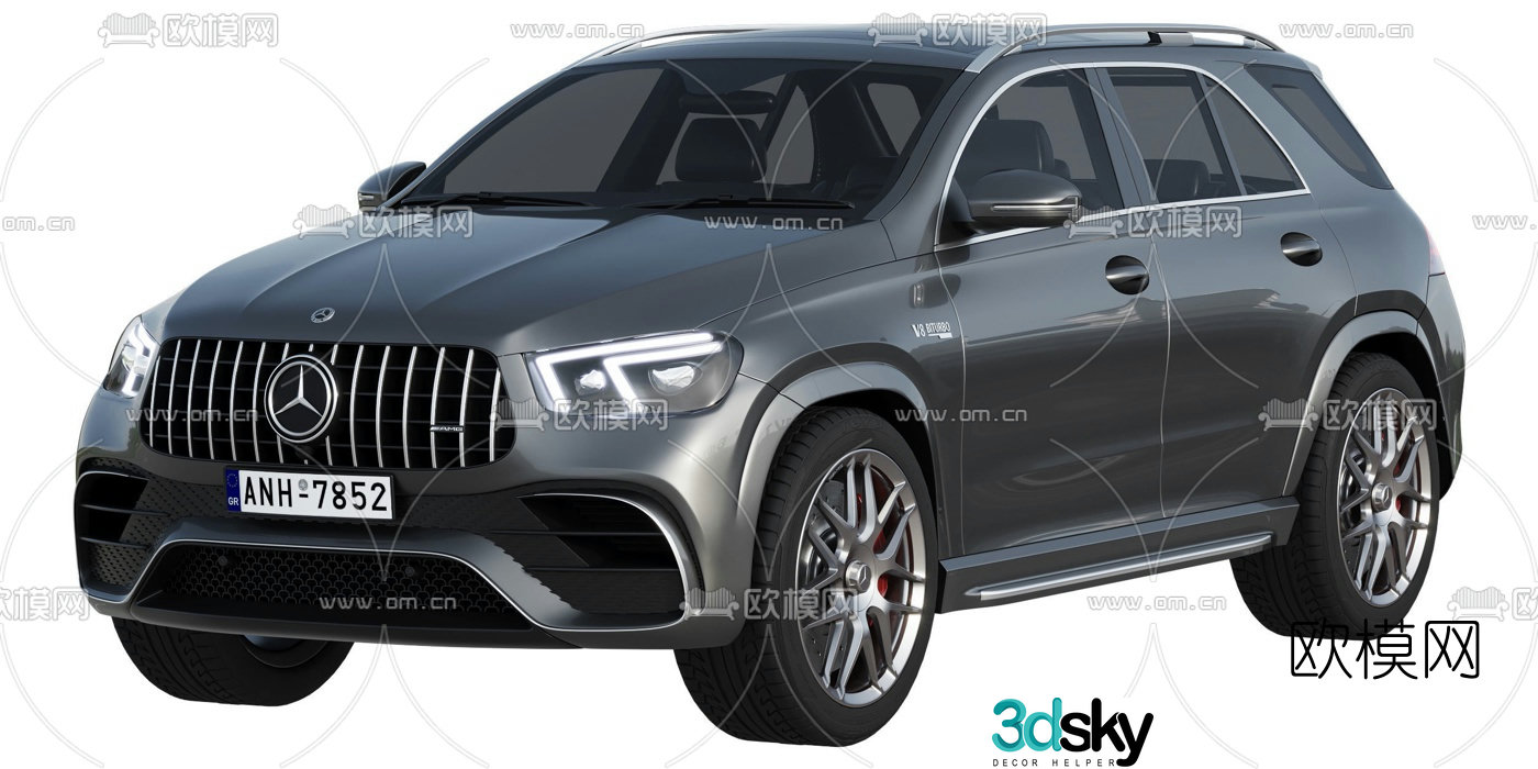 modern mercedes car 3d model