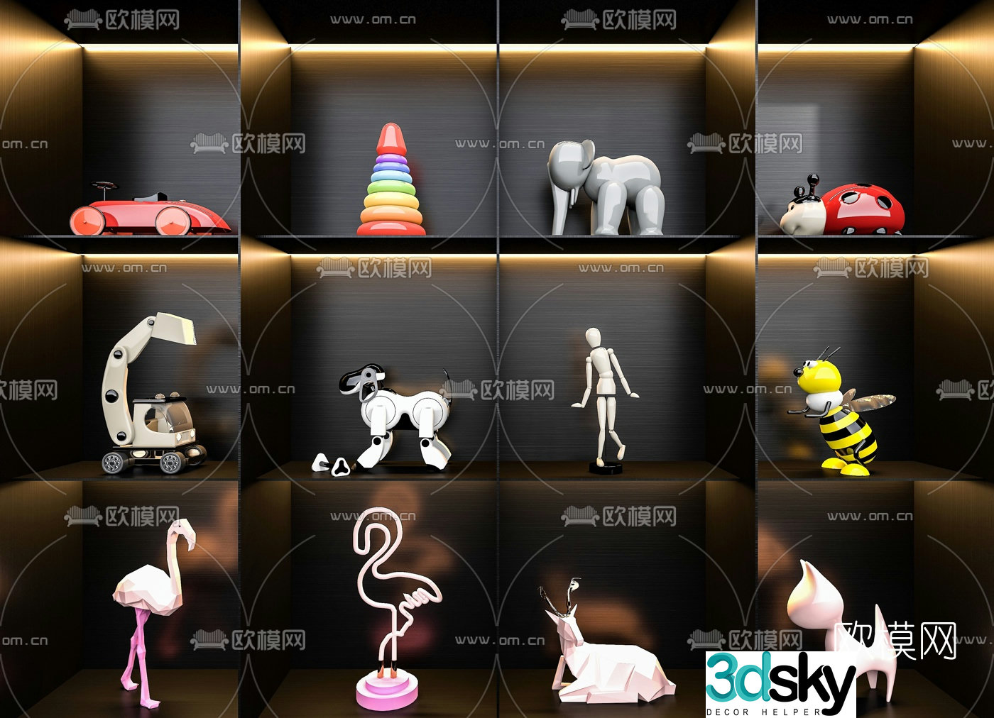Modern children’s toy ornaments 3d model