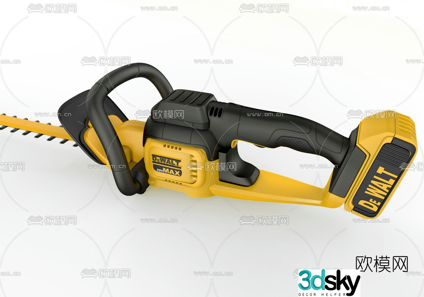 Modern chainsaw 3d model