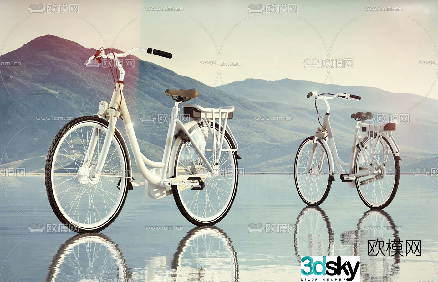 modern bicycle 3d model
