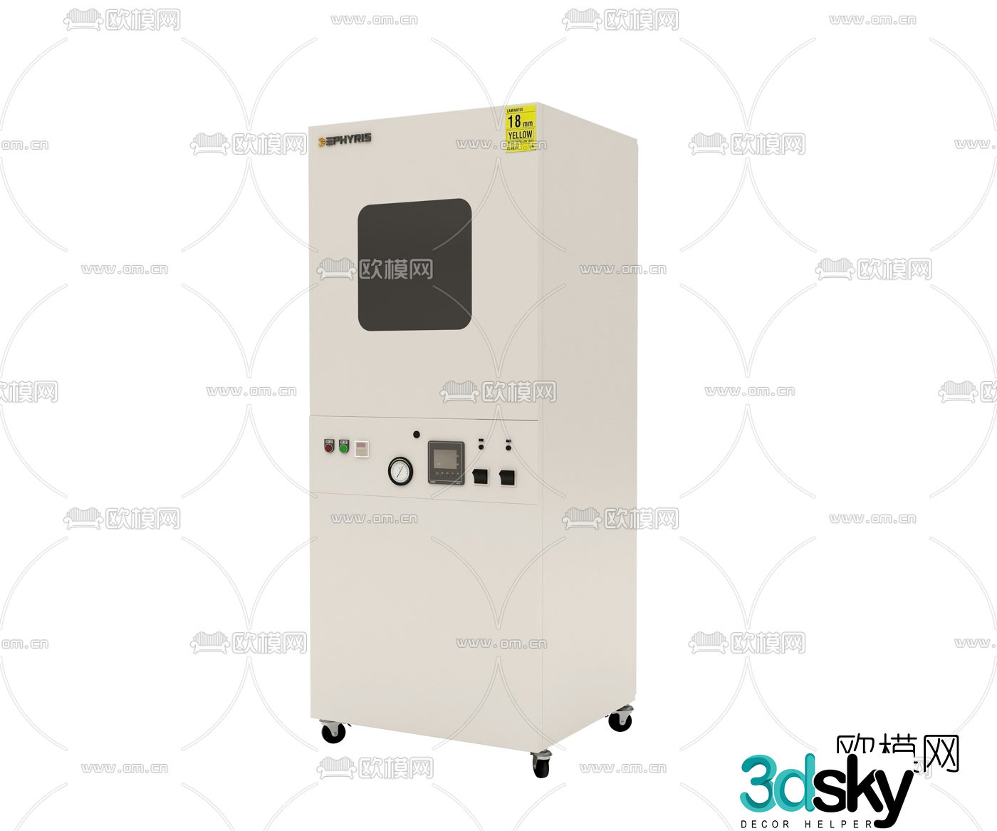 Industrial style industrial high temperature oven 3d model