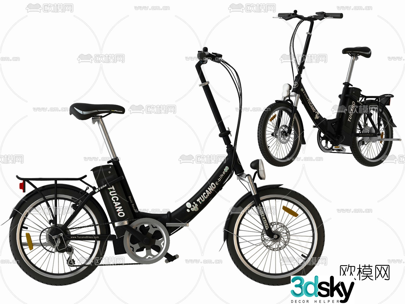 modern bicycle 3d model