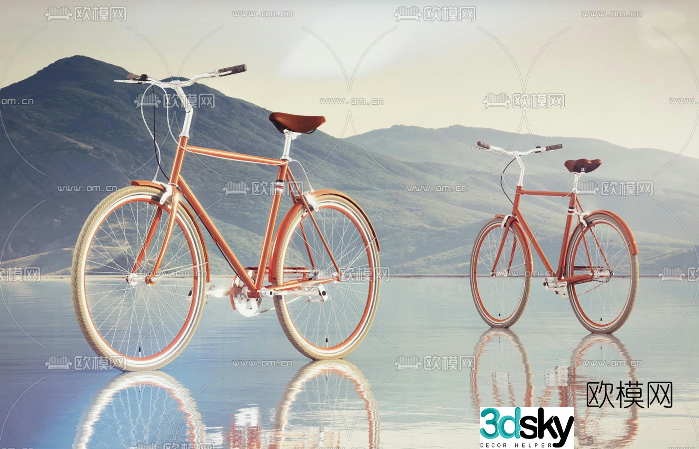 modern bicycle 3d model