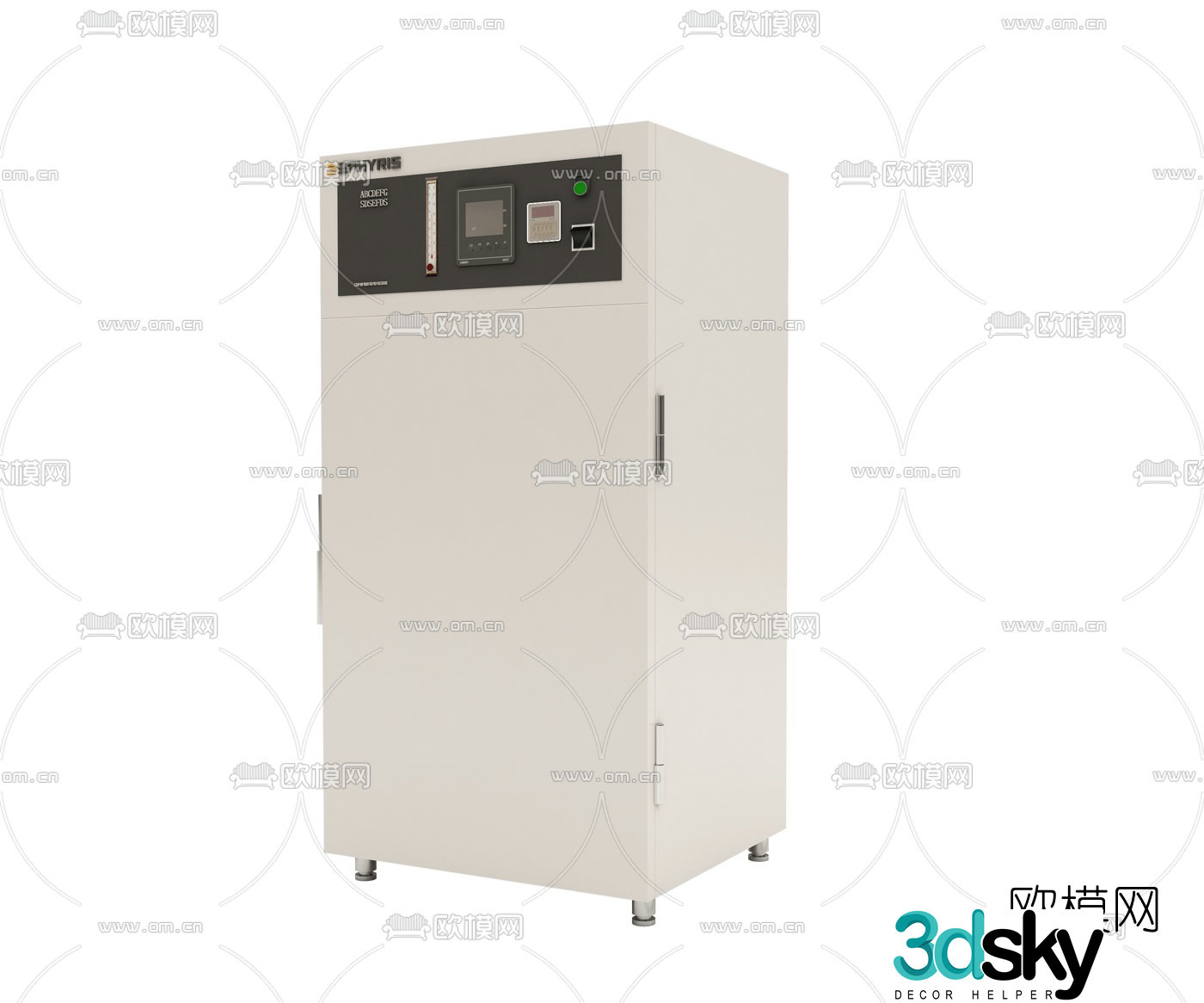 Industrial wind high temperature industrial oven 3d model