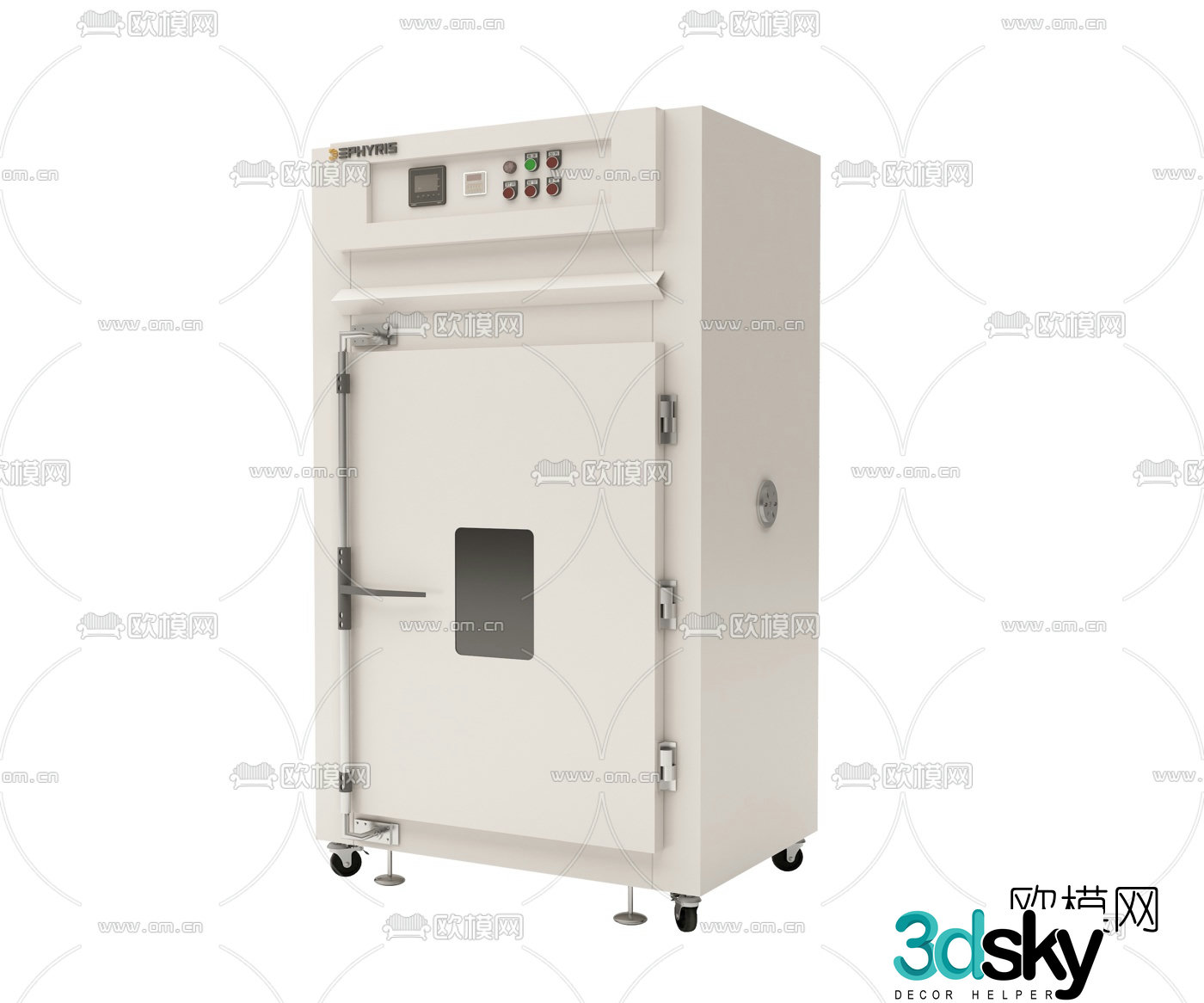 Industrial wind high temperature industrial oven 3d model