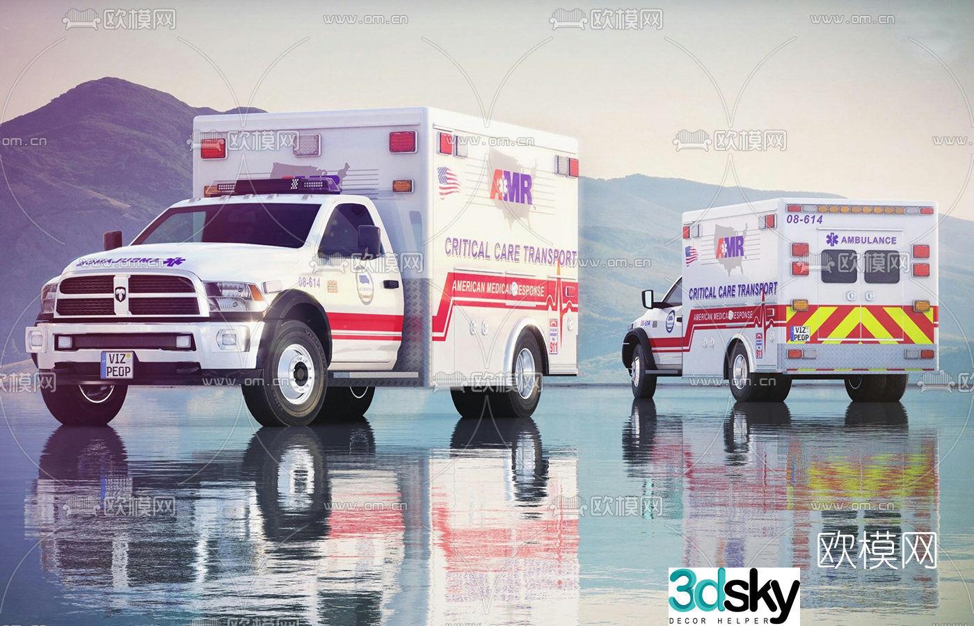 modern minivan 3d model