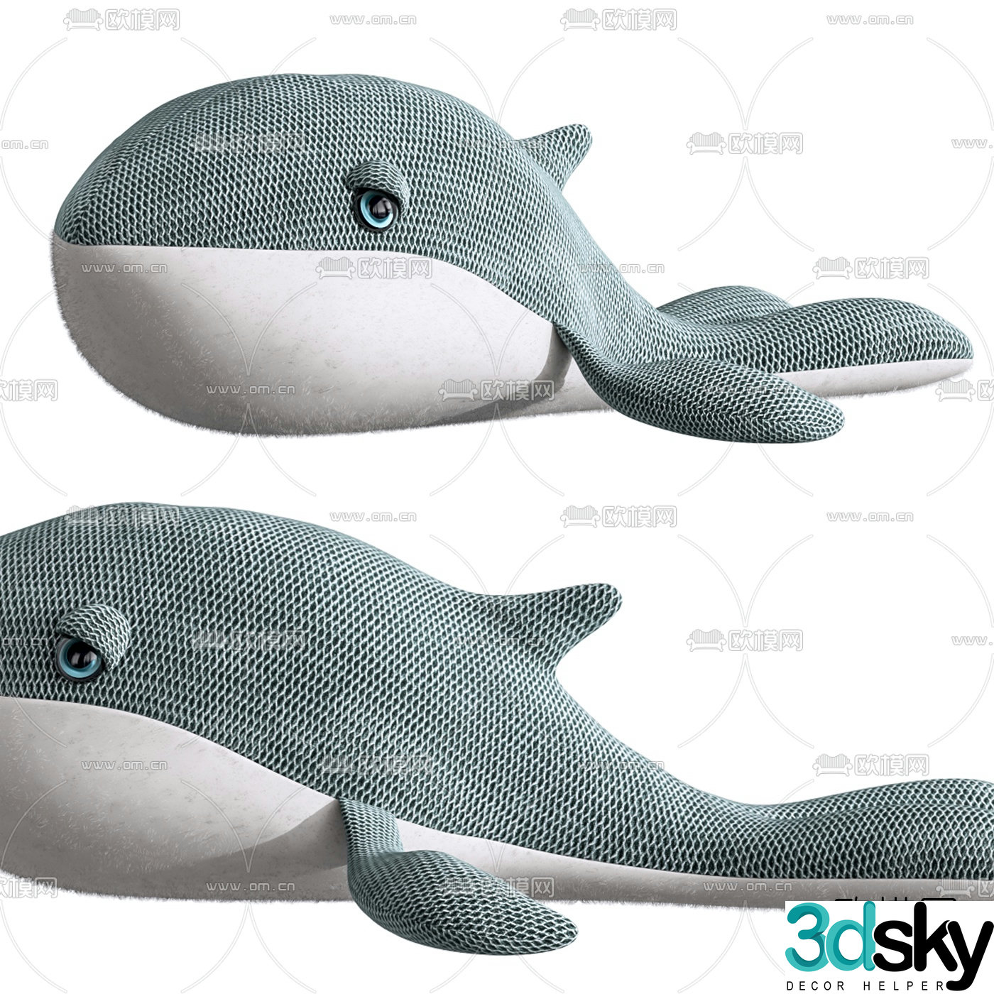 Modern dolphin toy 3d model