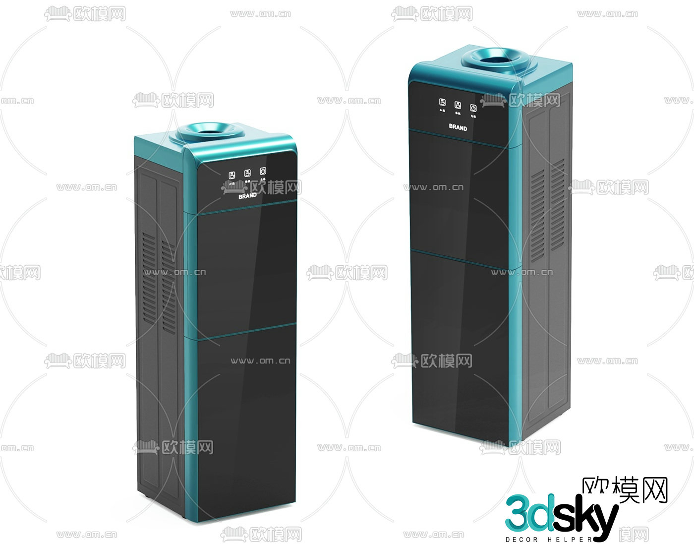 Modern water dispenser 3d model