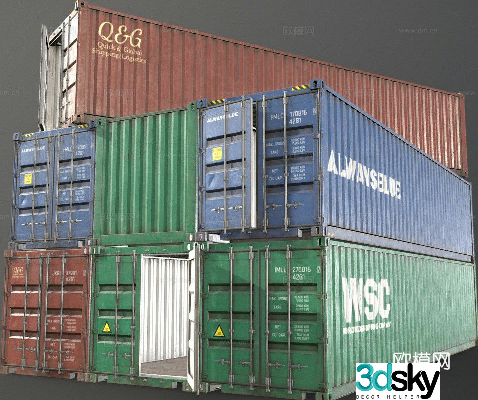 container 3d model