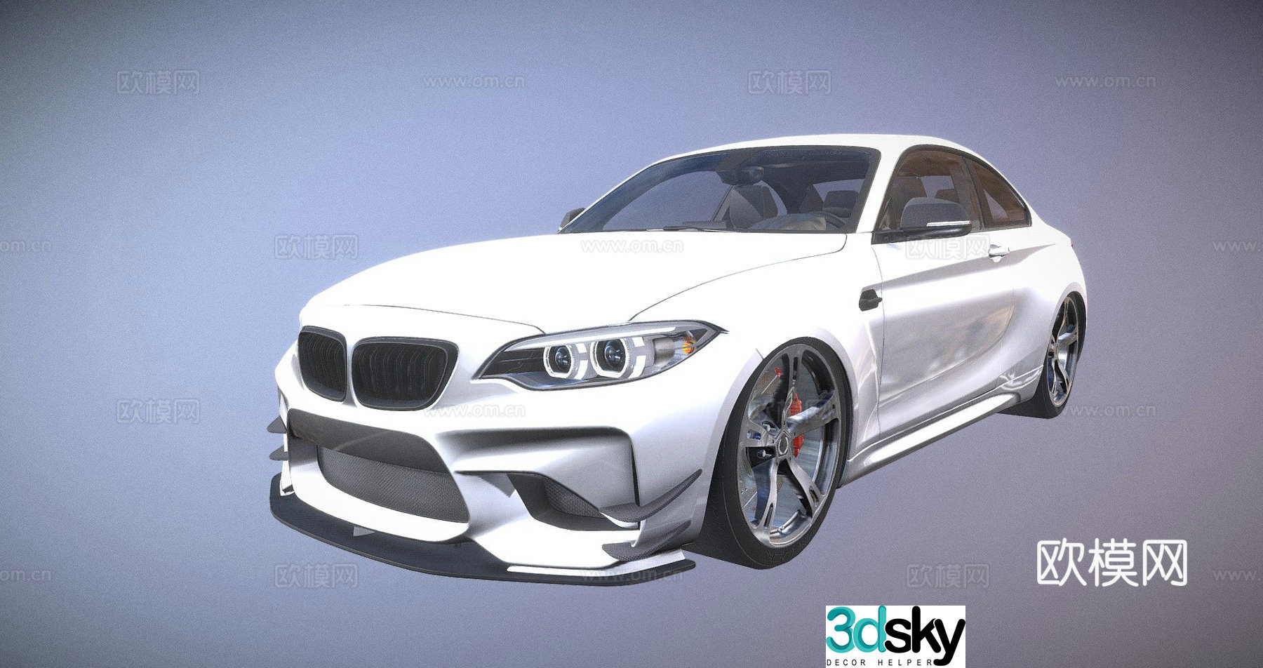 car sedan sports car 3d model
