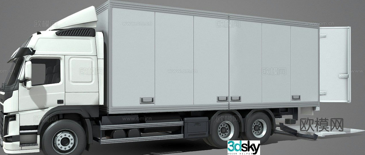 box truck 3d model