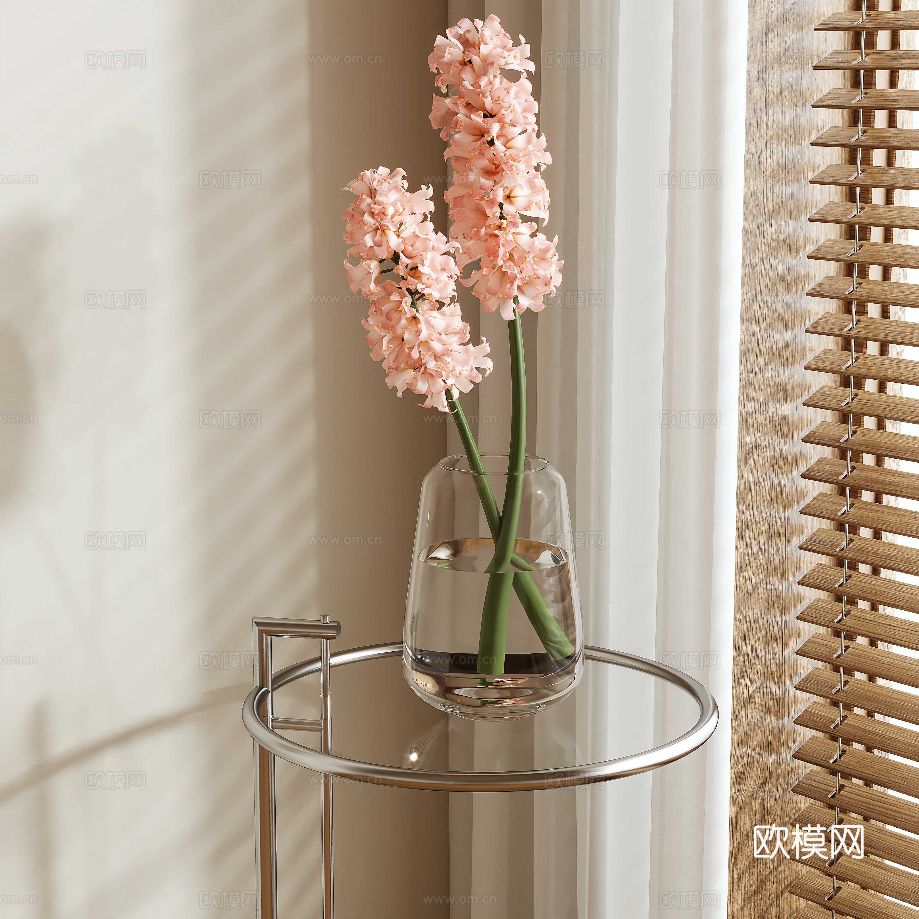 modern vase floral arrangement flowers flower arrangement 3d model