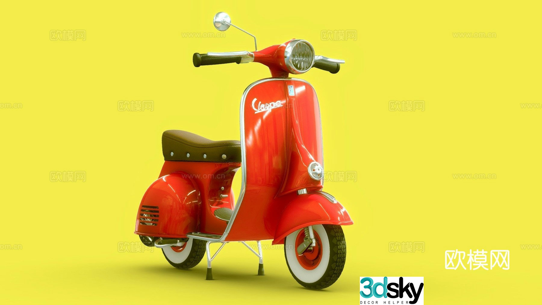 ladies motorcycle electric bike 3d model