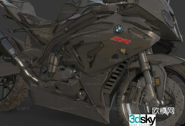 BMW S1000RR motorcycle motorcycle 3d model