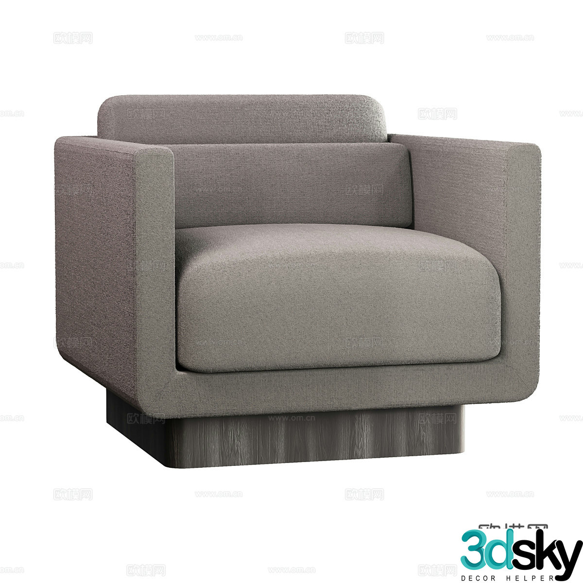 Single sofa leisure sofa 3d model