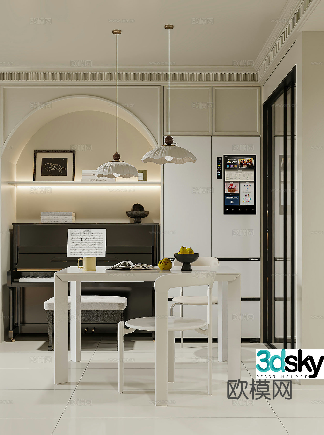 French restaurant 3d model