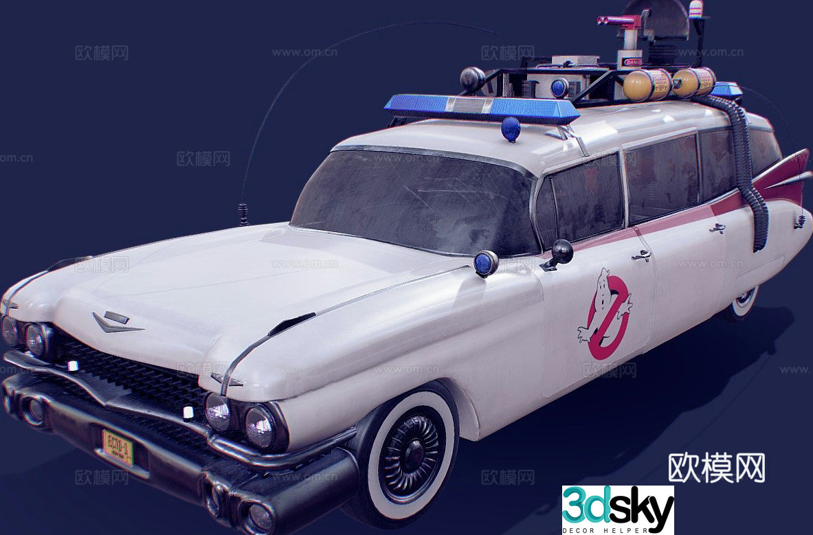Ghostbusters ECTO1 car 3d model