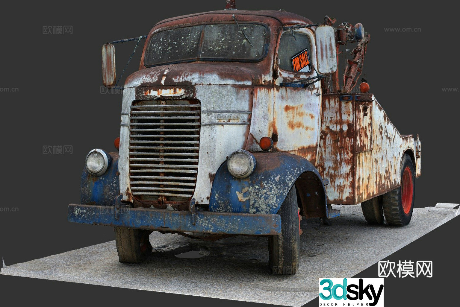 dodge trailer 3d model