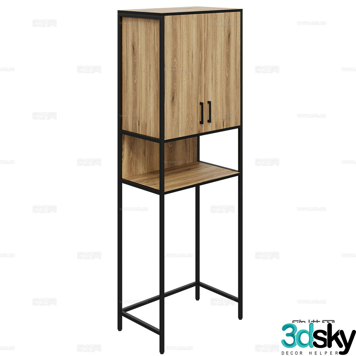 Nordic decorative cabinet side cabinet 3d model