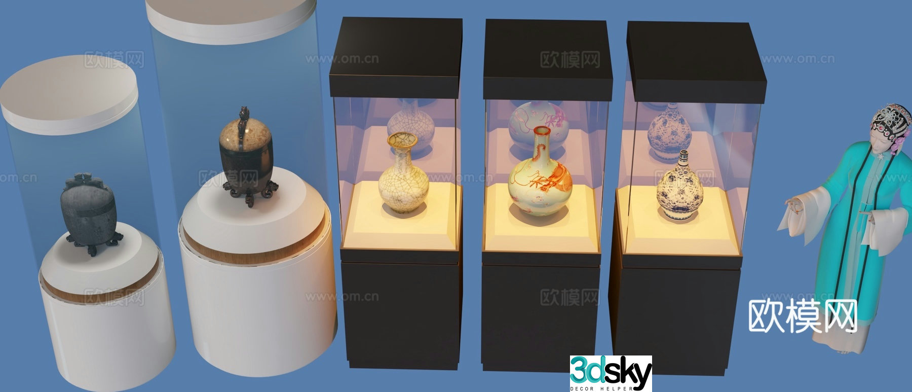 Product display cabinet display stand 3d model