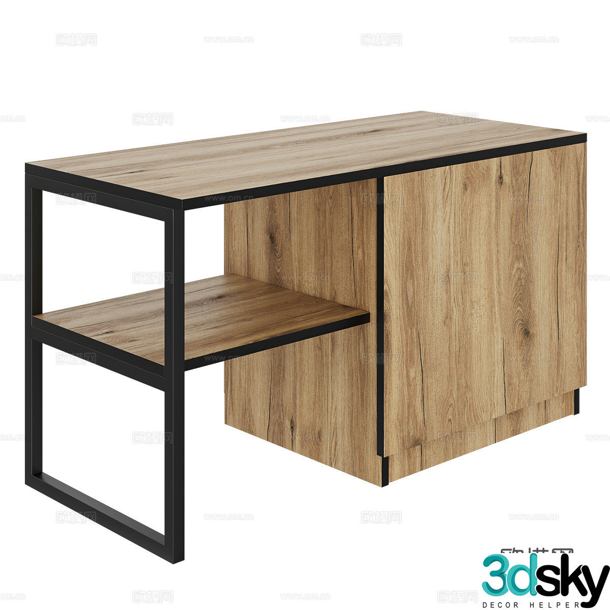 Nordic desk writing desk 3d model