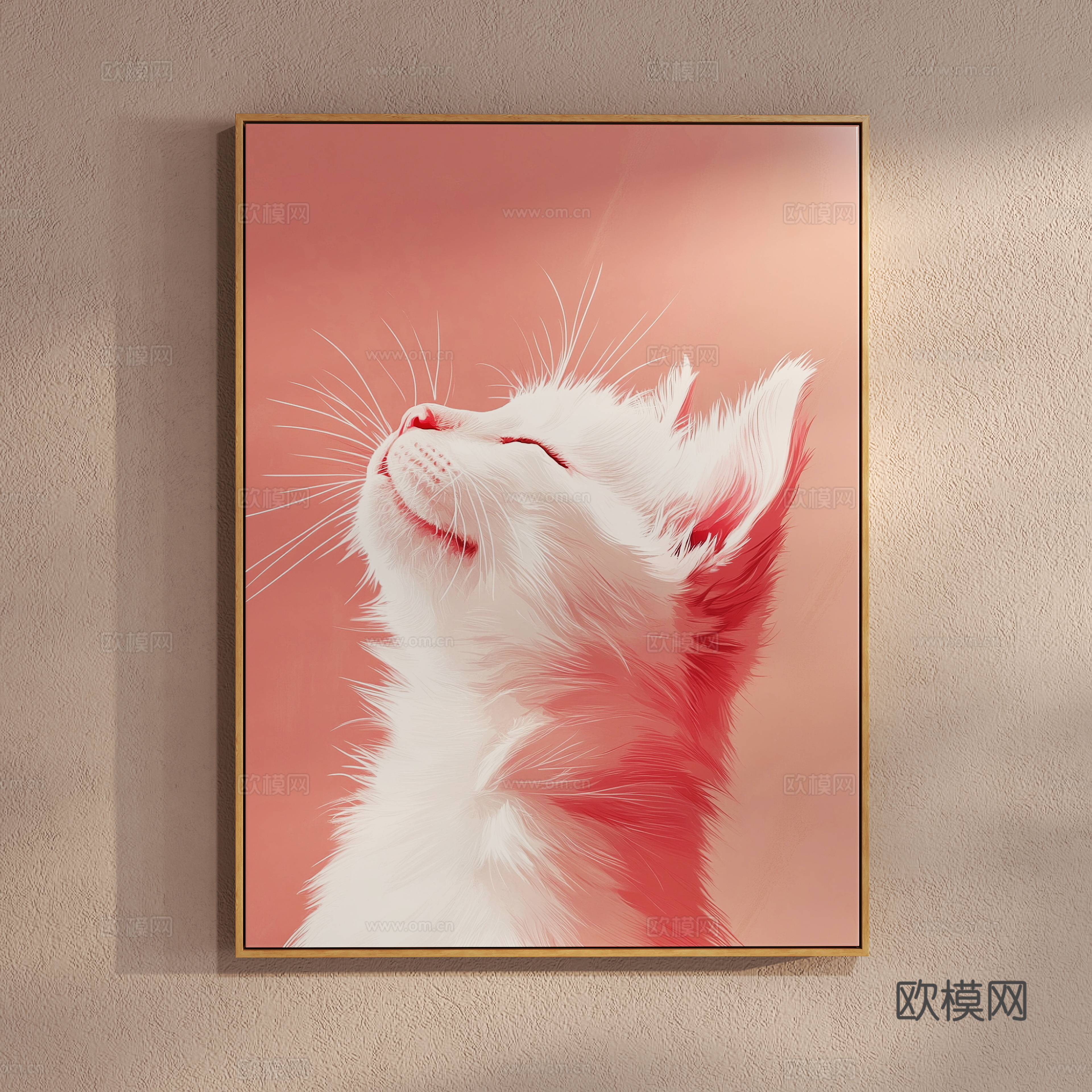 Modern cartoon hanging painting decorative painting 3d model