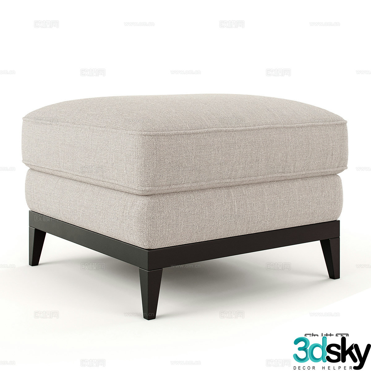Stool Sofa Stool Low Stool Soft Stool 3d model