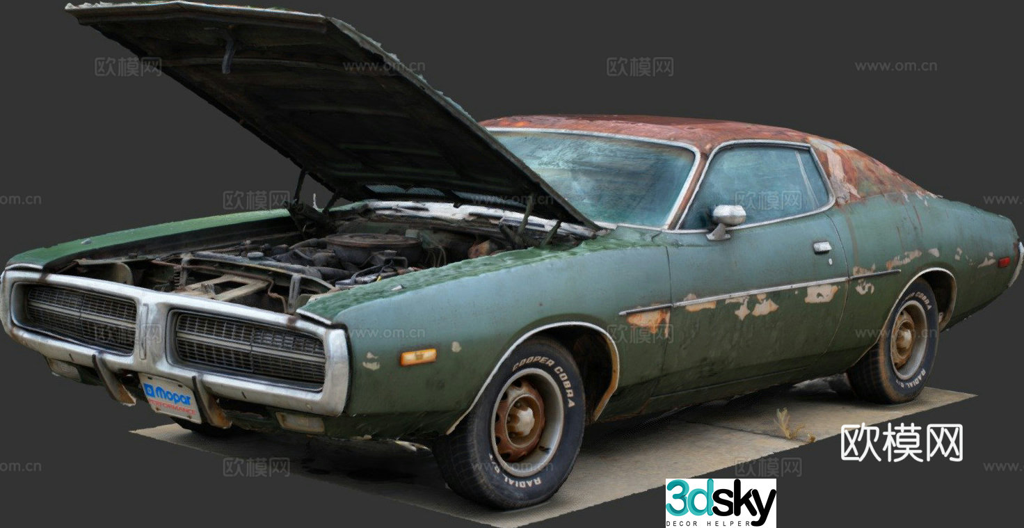 Charging car 3d model