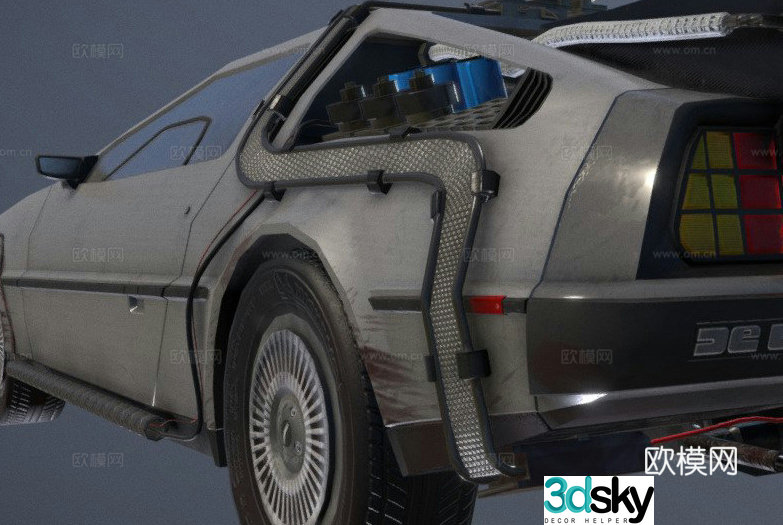 DeLorean DMC12 car sedan 3d model