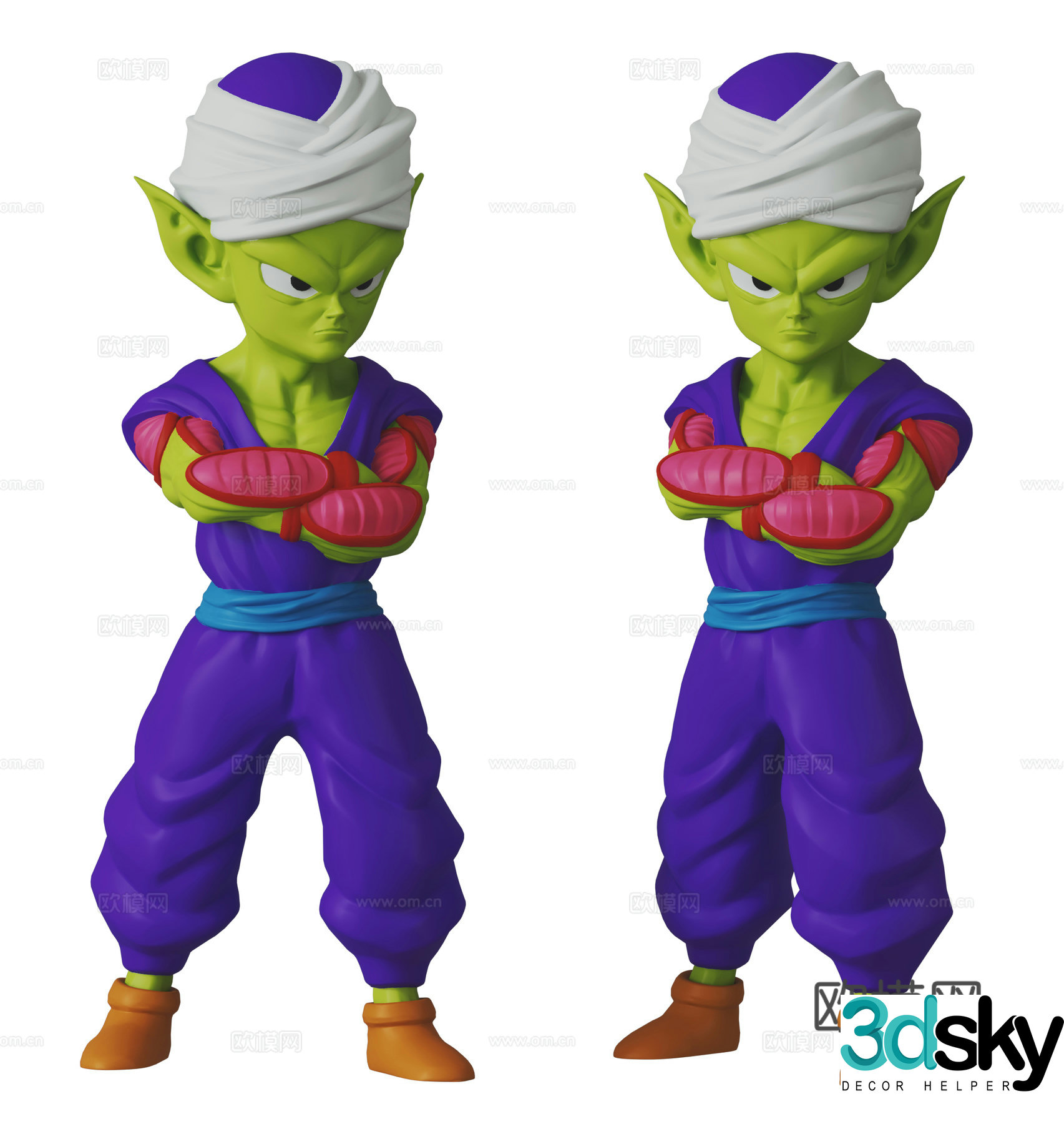Modern Dragon Ball Figure Doll 3D Model