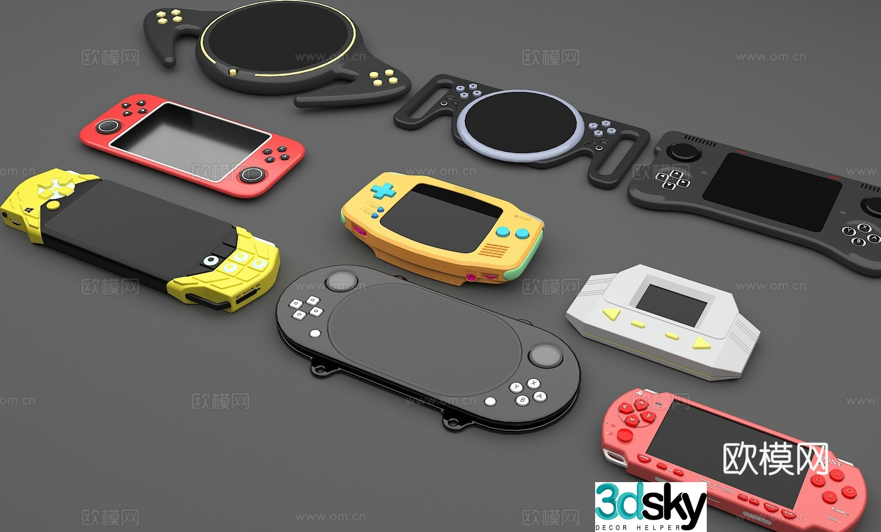 PSP Sony PSP Sony game console handheld game console handheld game console 3d model