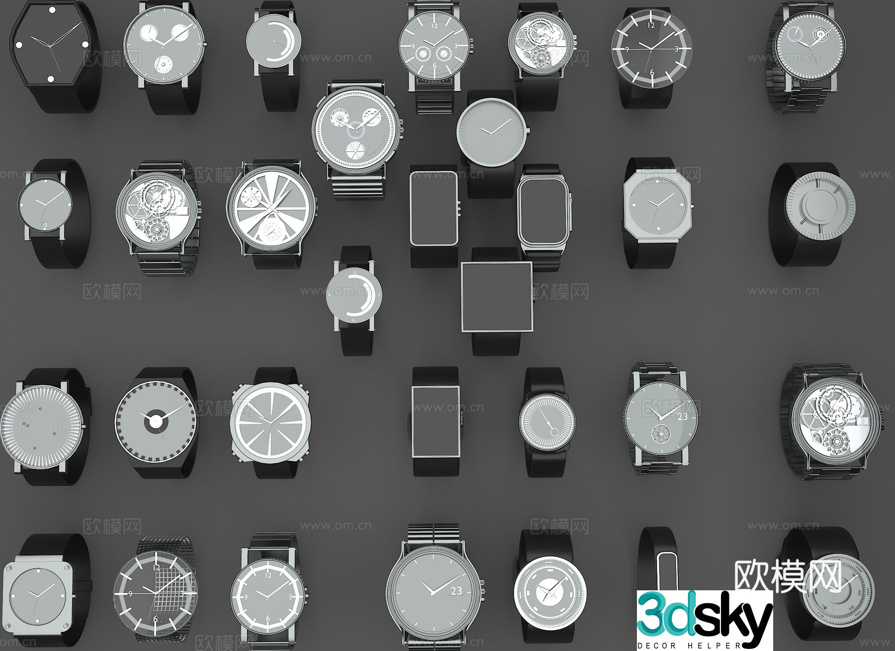 Watch Mechanical Watch Quartz Watch Electronic Watch Solar Watch Diving Watch 3D Model